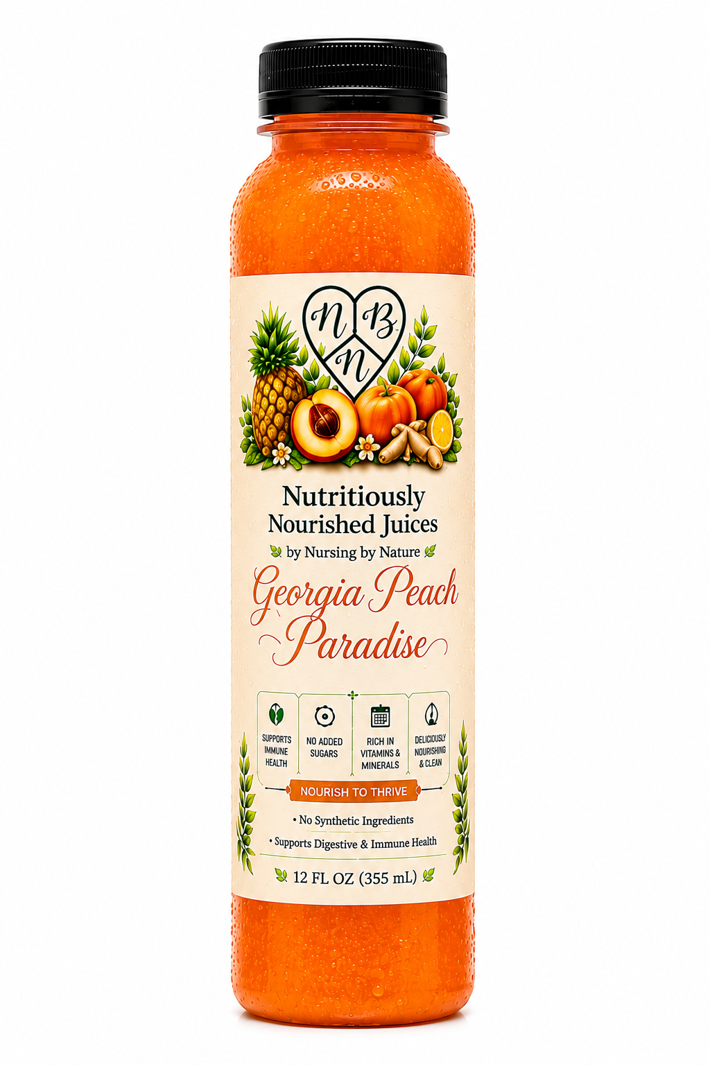 Georgia Peach Paradise juice bottle