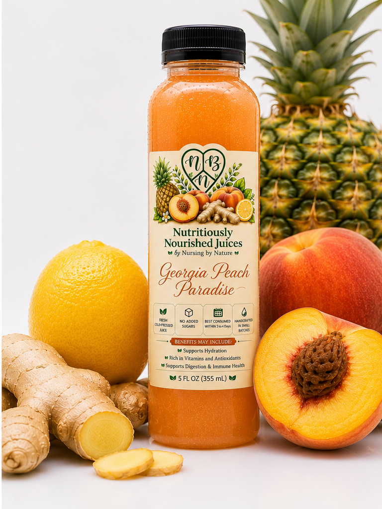 Georgia Peach Paradise with fresh ingredients