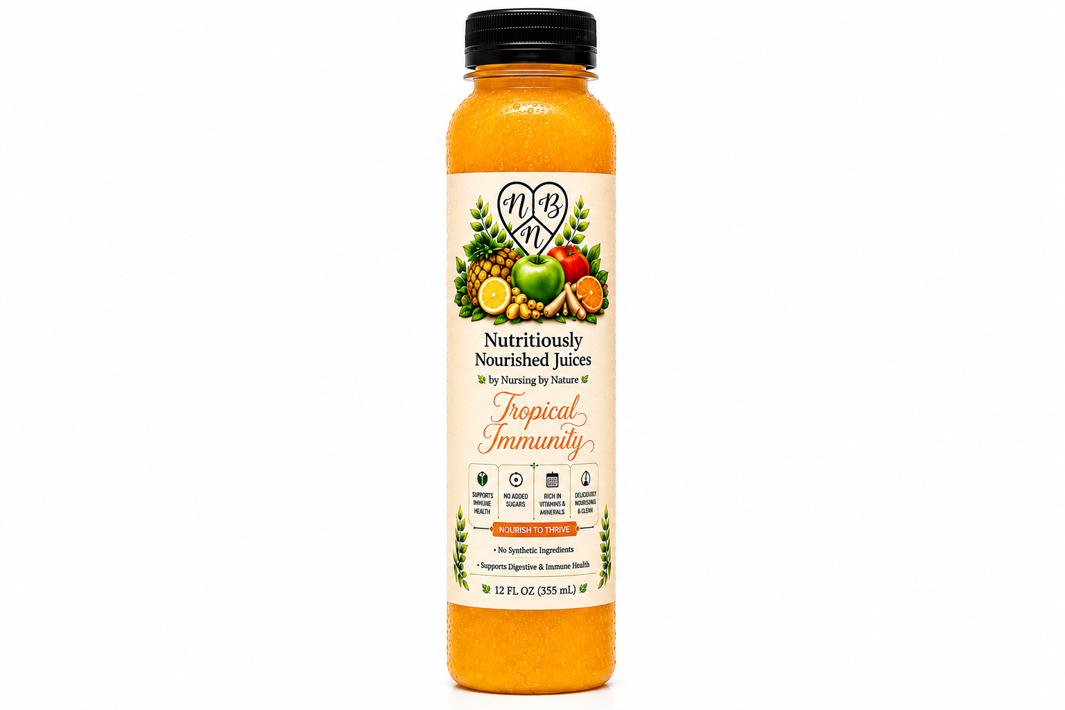 Tropical Immunity juice bottle